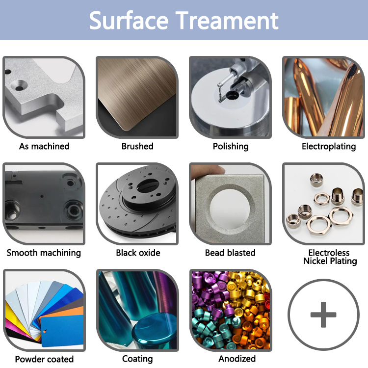 Precision CNC Turning Milling Parts with 100% Inspection ±0.002~±0.005mm Tolerance and Min Ra 0.1~3.2 Surface Finish